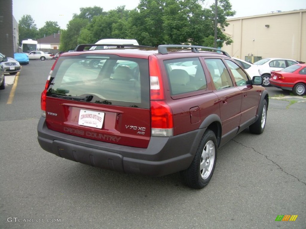 2001 V70 XC AWD - Venetian Red / Taupe photo #7