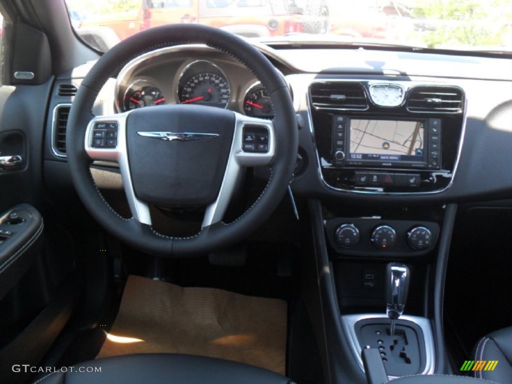 2011 Chrysler 200 S Black Dashboard Photo #51362681