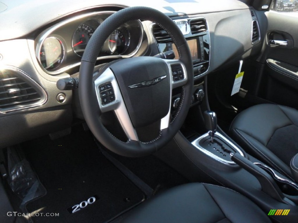 Black Interior 2011 Chrysler 200 S Photo #51362807