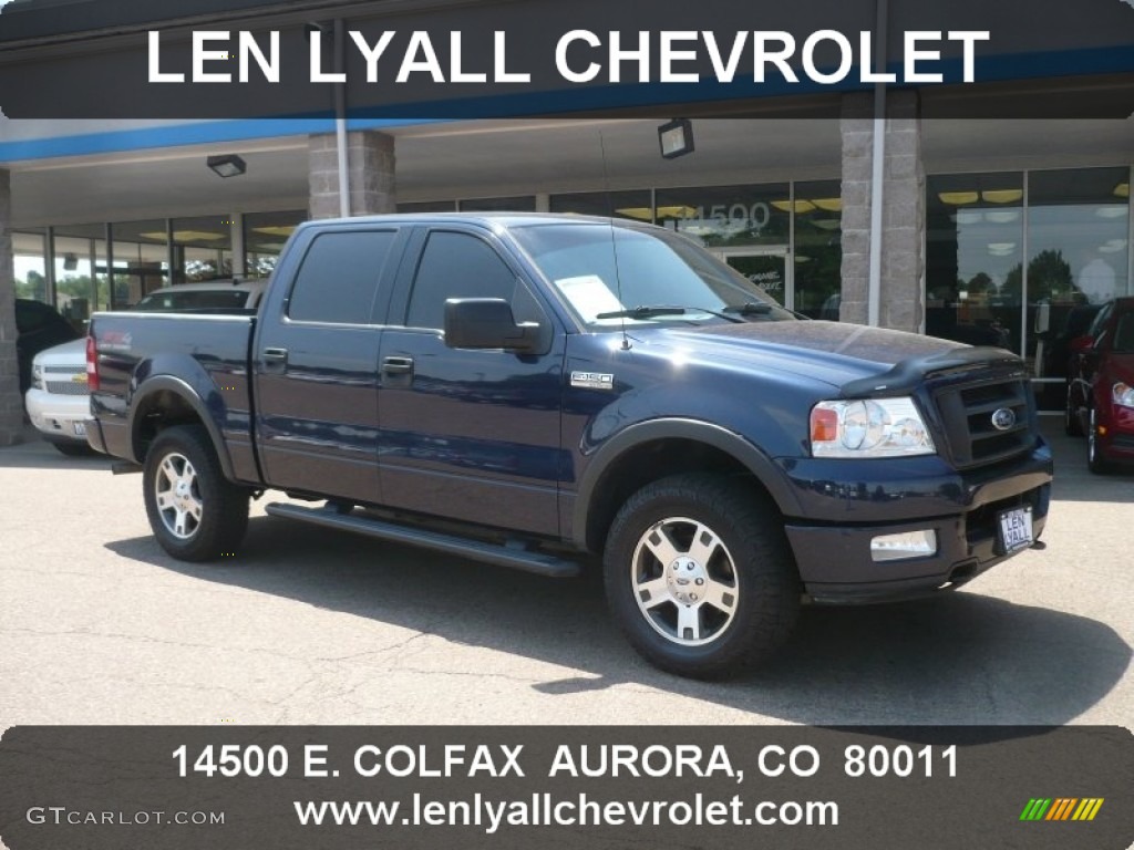 2004 F150 FX4 SuperCrew 4x4 - True Blue Metallic / Dark Flint photo #1