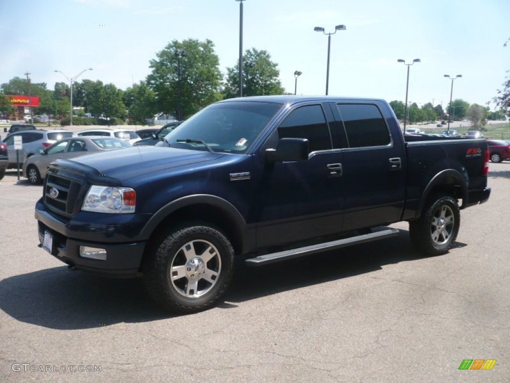 2004 F150 FX4 SuperCrew 4x4 - True Blue Metallic / Dark Flint photo #2