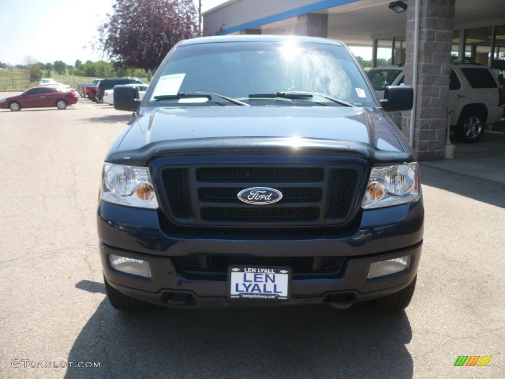 2004 F150 FX4 SuperCrew 4x4 - True Blue Metallic / Dark Flint photo #3