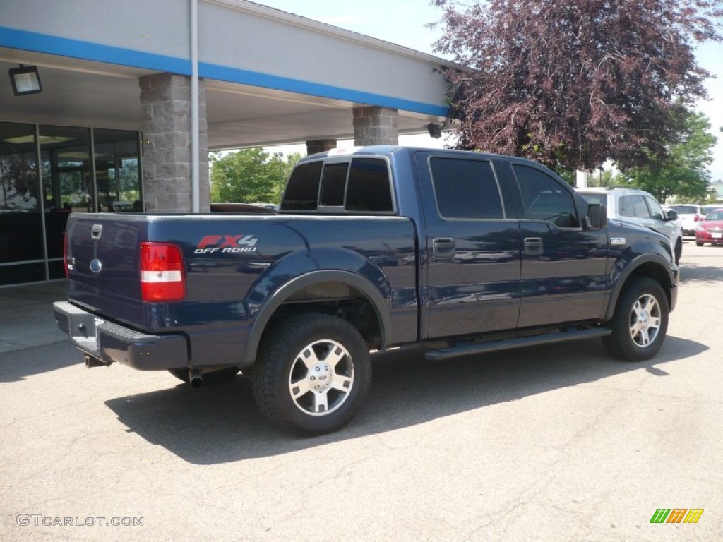 2004 F150 FX4 SuperCrew 4x4 - True Blue Metallic / Dark Flint photo #6