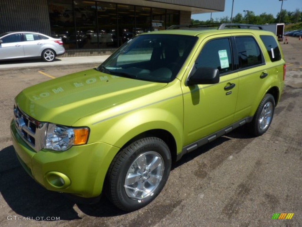 Lime Squeeze Metallic 2012 Ford Escape XLT 4WD Exterior Photo #51368180