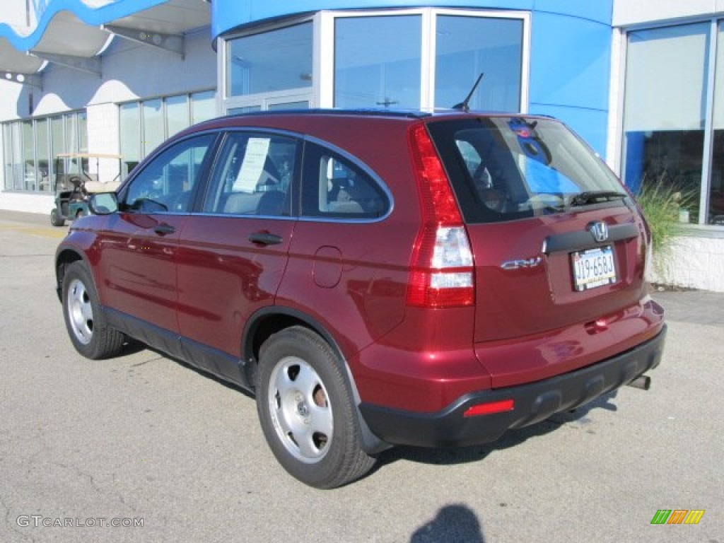 2008 CR-V LX 4WD - Tango Red Pearl / Gray photo #5