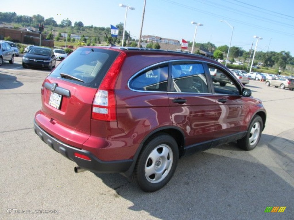 2008 CR-V LX 4WD - Tango Red Pearl / Gray photo #7