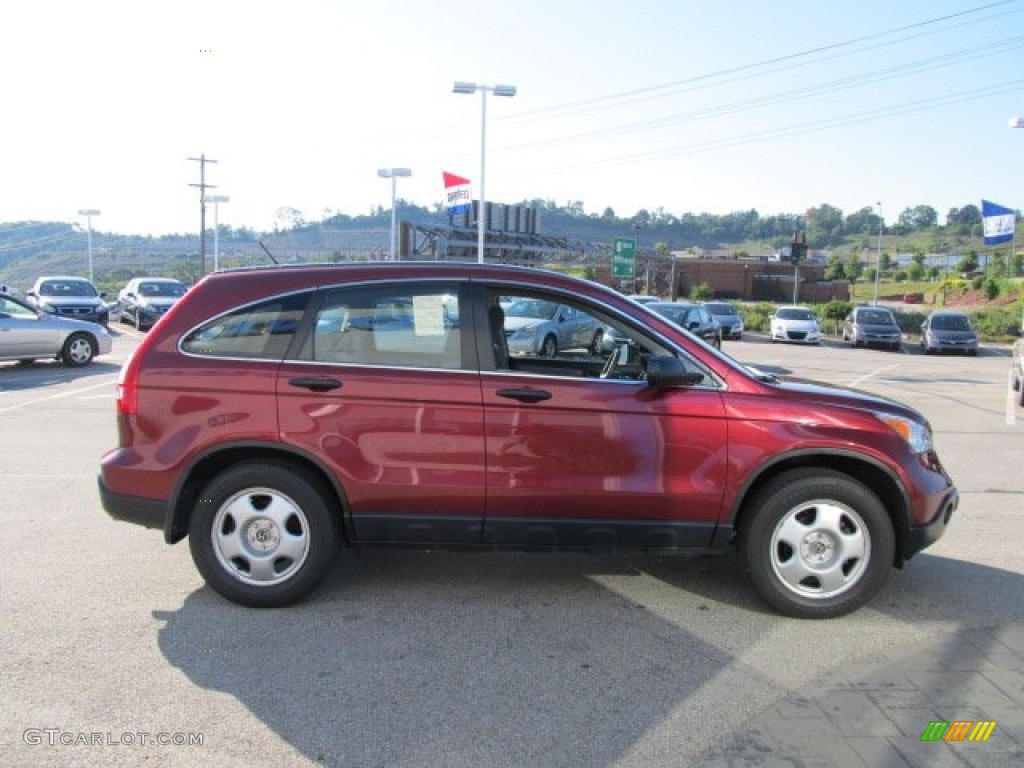 2008 CR-V LX 4WD - Tango Red Pearl / Gray photo #8