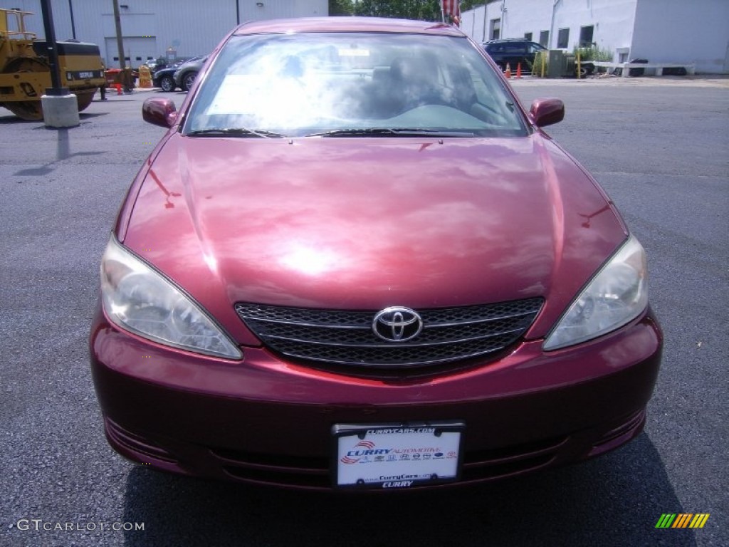 2004 Camry LE - Salsa Red Pearl / Taupe photo #3