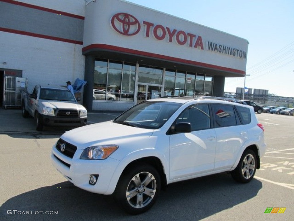 2009 RAV4 Sport 4WD - Super White / Ash Gray photo #1