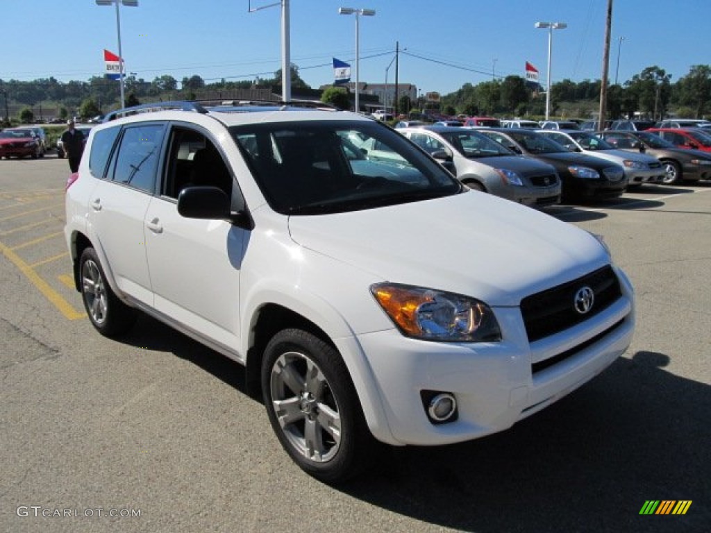 2009 RAV4 Sport 4WD - Super White / Ash Gray photo #8