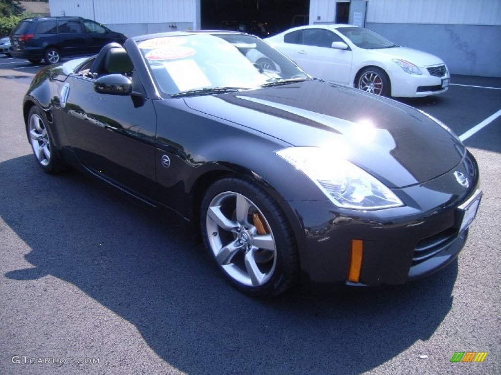 2007 350Z Grand Touring Roadster - Magnetic Black Pearl / Charcoal photo #1