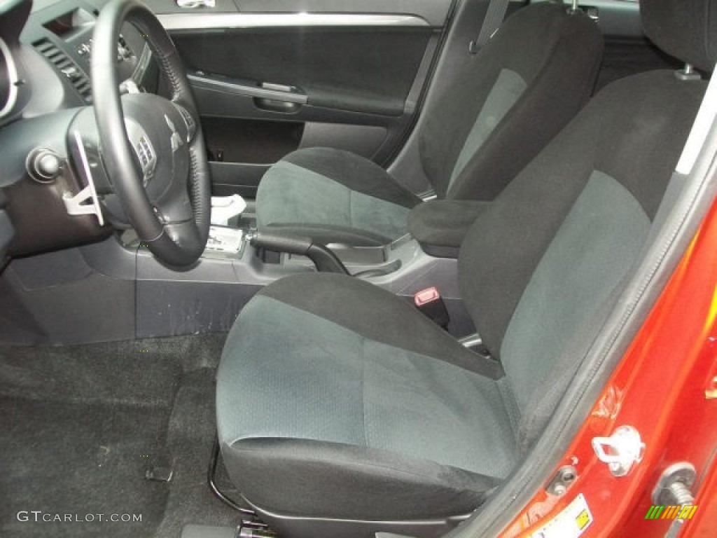 2010 Lancer GTS - Rotor Glow Orange Metallic / Black photo #7