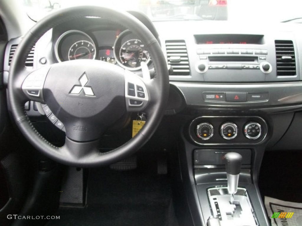 2010 Lancer GTS - Rotor Glow Orange Metallic / Black photo #9