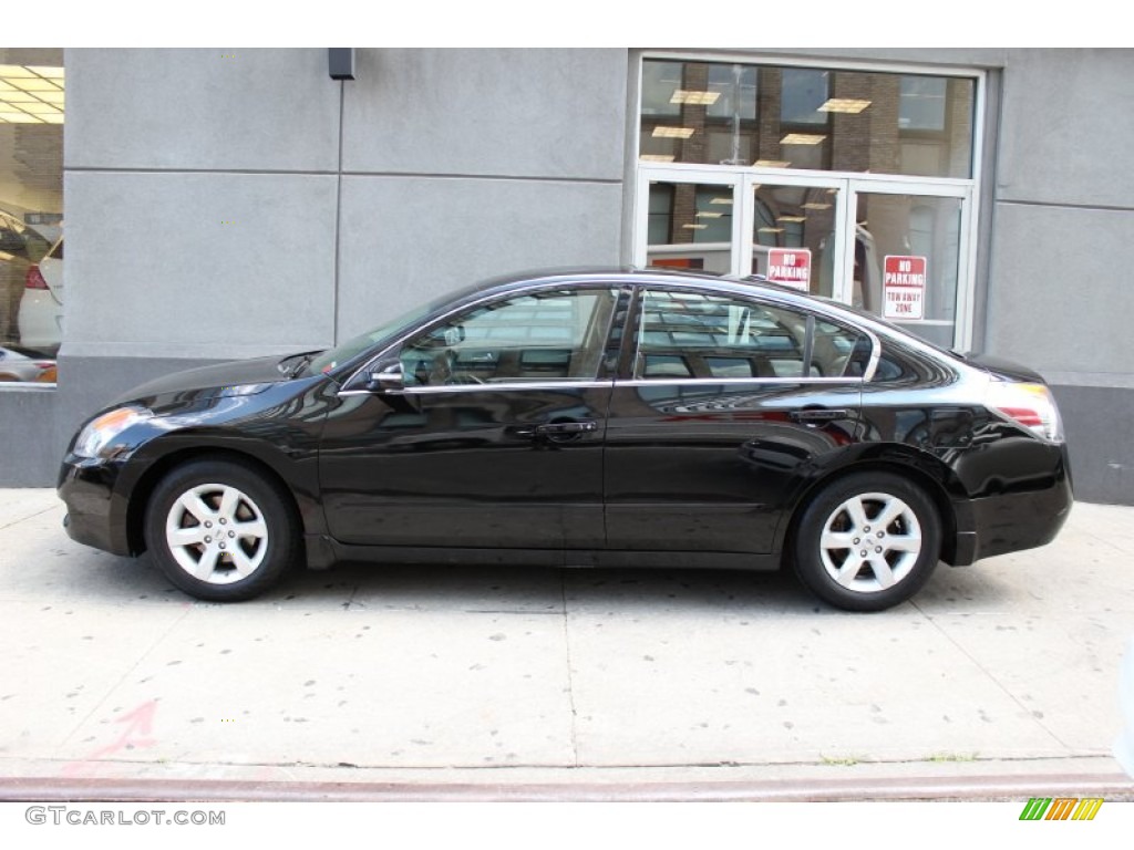 2008 Altima 3.5 SL - Super Black / Charcoal photo #3