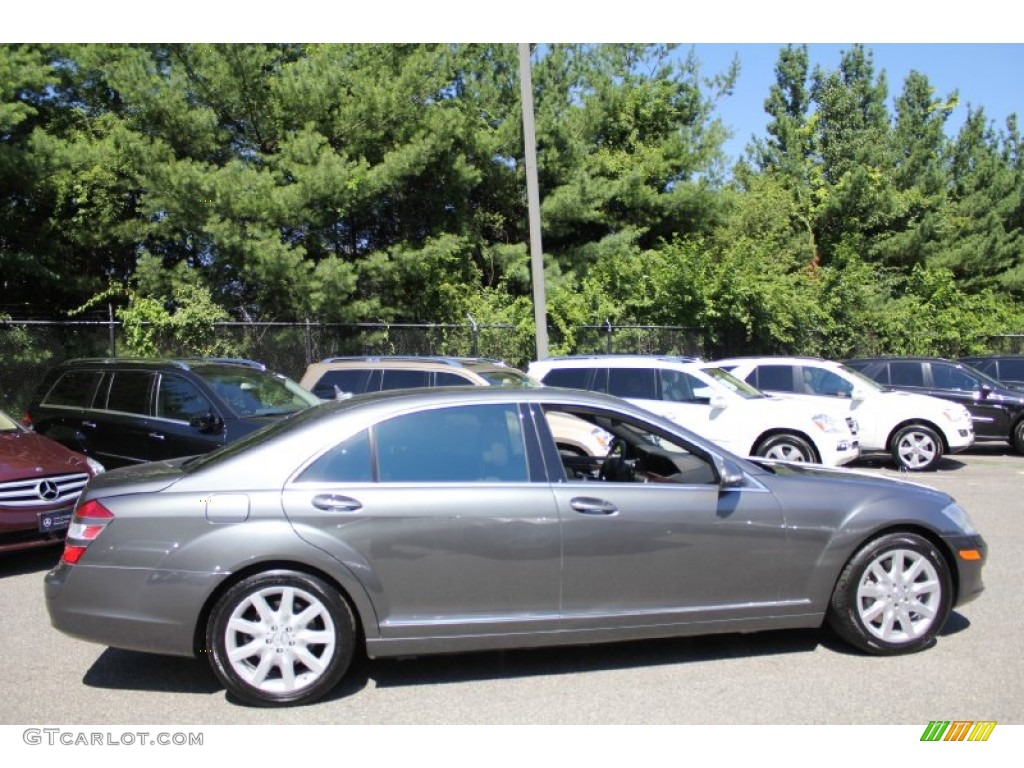 2007 S 550 4Matic Sedan - designo Graphite Metallic / designo Porcelain Beige photo #7