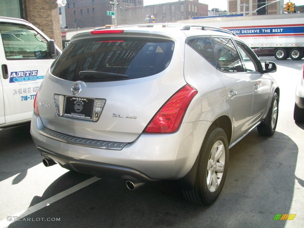 2007 Murano SL AWD - Brilliant Silver Metallic / Charcoal photo #6