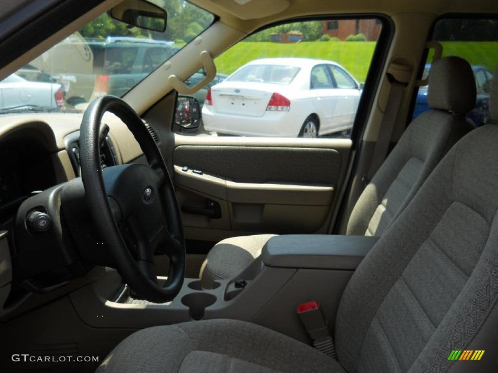 2003 Explorer XLS 4x4 - Mineral Grey Metallic / Medium Parchment Beige photo #21