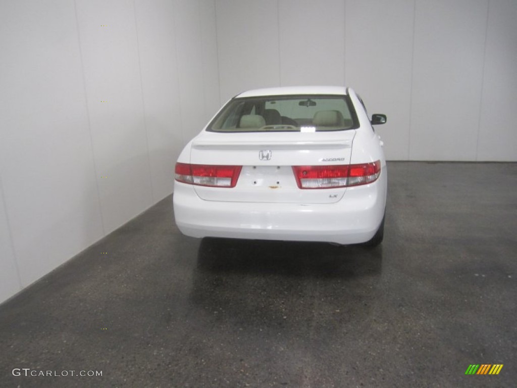 2003 Accord LX Sedan - Taffeta White / Ivory photo #10