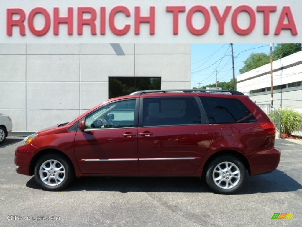 2004 Sienna XLE Limited AWD - Salsa Red Pearl / Fawn Beige photo #1