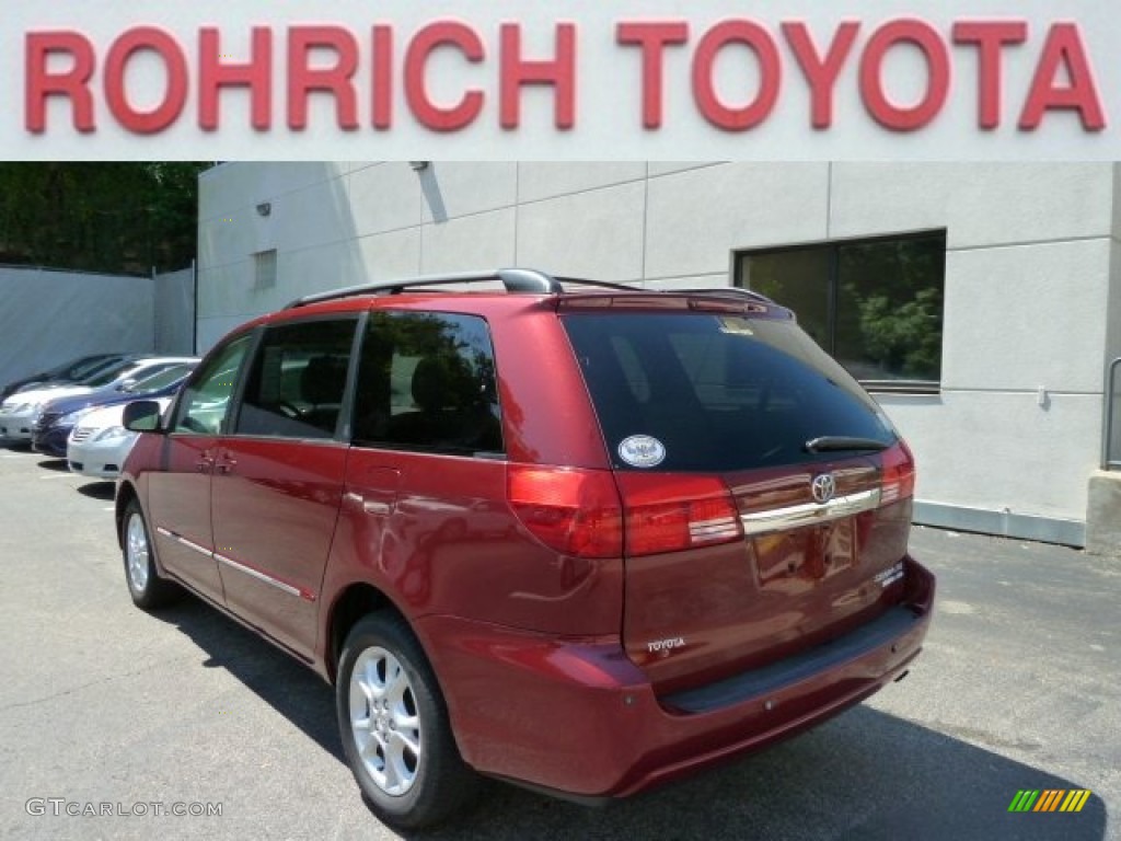 2004 Sienna XLE Limited AWD - Salsa Red Pearl / Fawn Beige photo #2