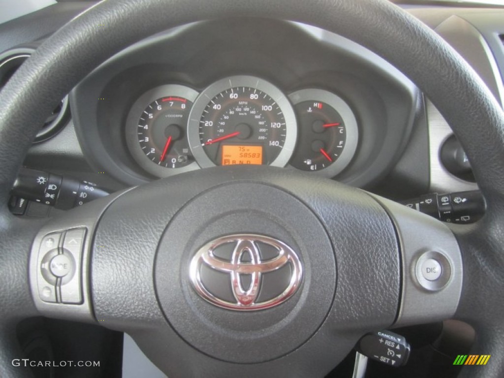 2009 Toyota RAV4 Sport 4WD Ash Gray Steering Wheel Photo #51380362