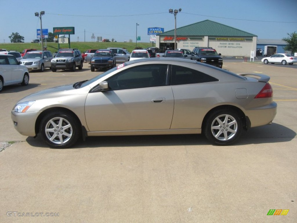 2003 Accord EX V6 Coupe - Desert Mist Metallic / Ivory photo #4
