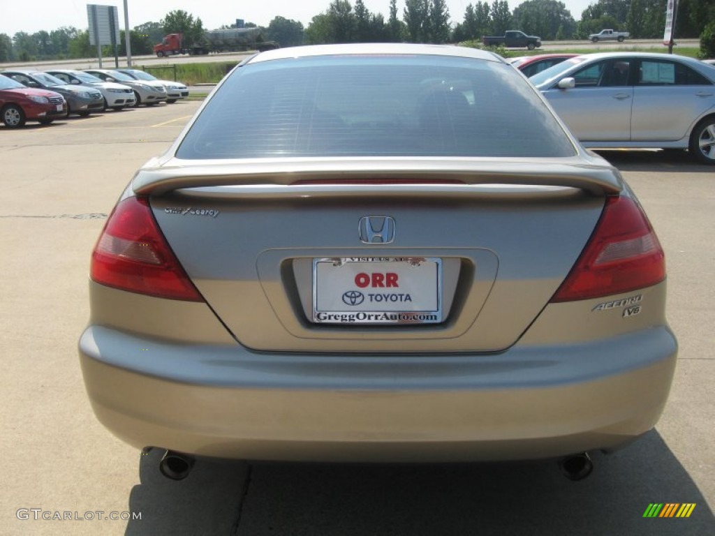 2003 Accord EX V6 Coupe - Desert Mist Metallic / Ivory photo #6