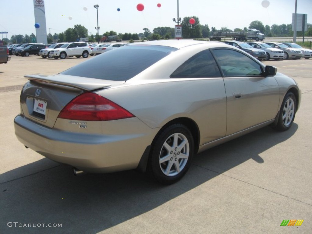 2003 Accord EX V6 Coupe - Desert Mist Metallic / Ivory photo #7