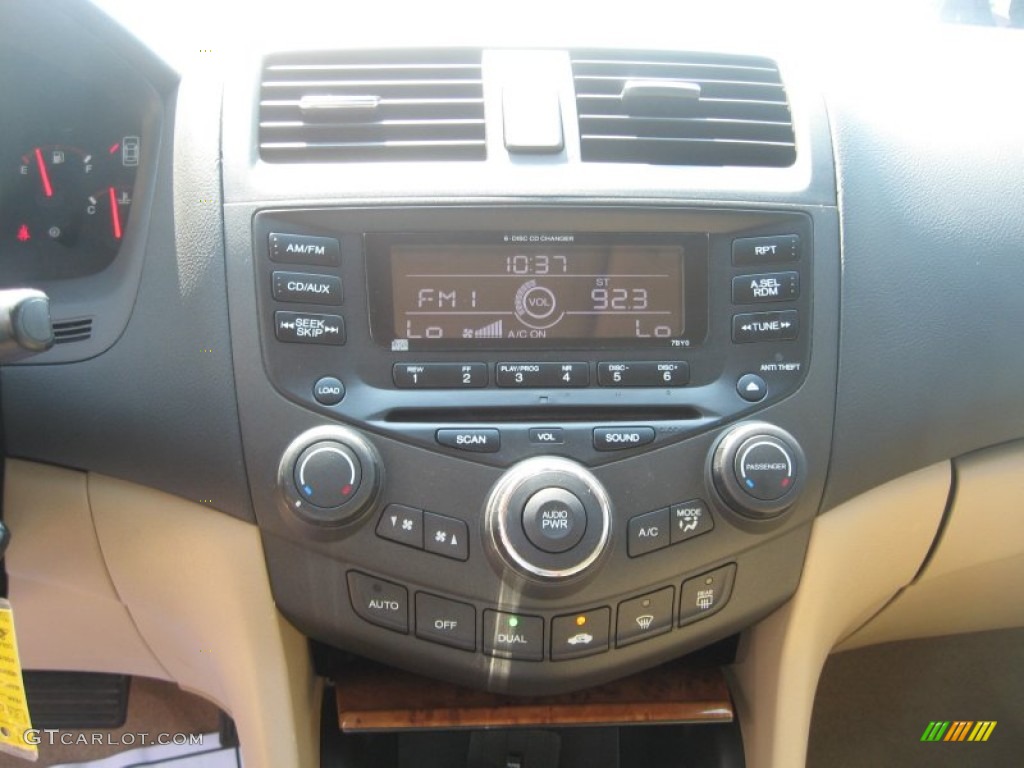 2003 Accord EX V6 Coupe - Desert Mist Metallic / Ivory photo #10