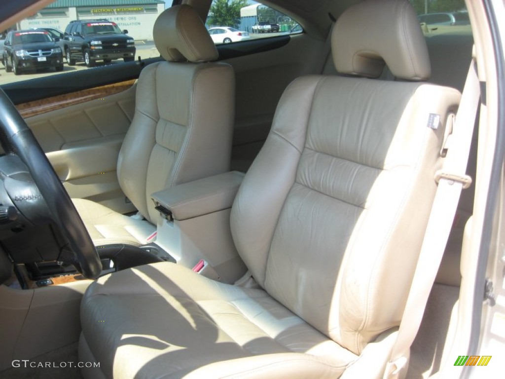 2003 Accord EX V6 Coupe - Desert Mist Metallic / Ivory photo #13
