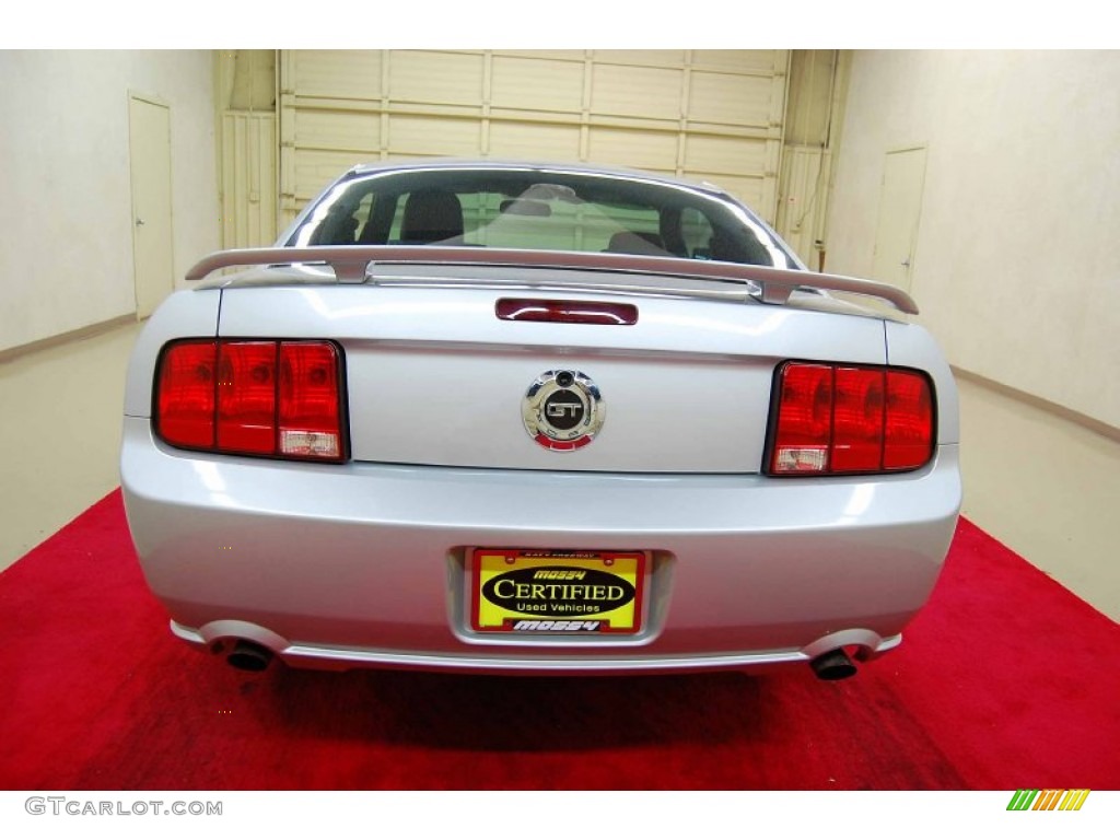 2007 Mustang GT Coupe - Satin Silver Metallic / Dark Charcoal photo #5