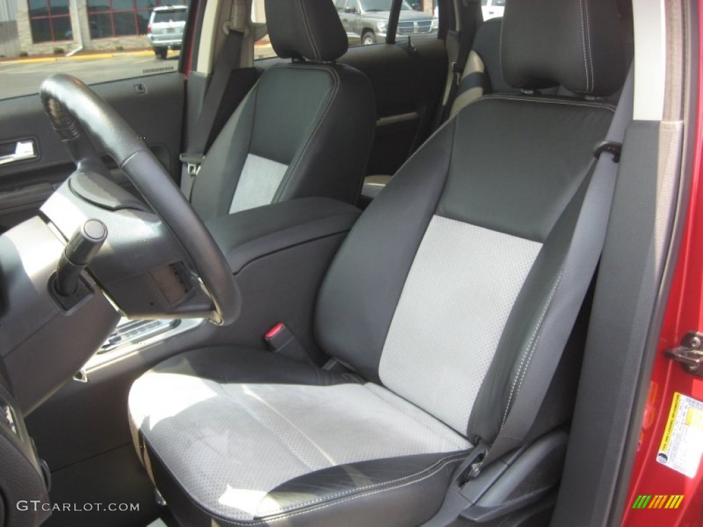Sport Black Leather/Grey Alcantara Interior 2010 Ford Edge Sport Photo #51383335
