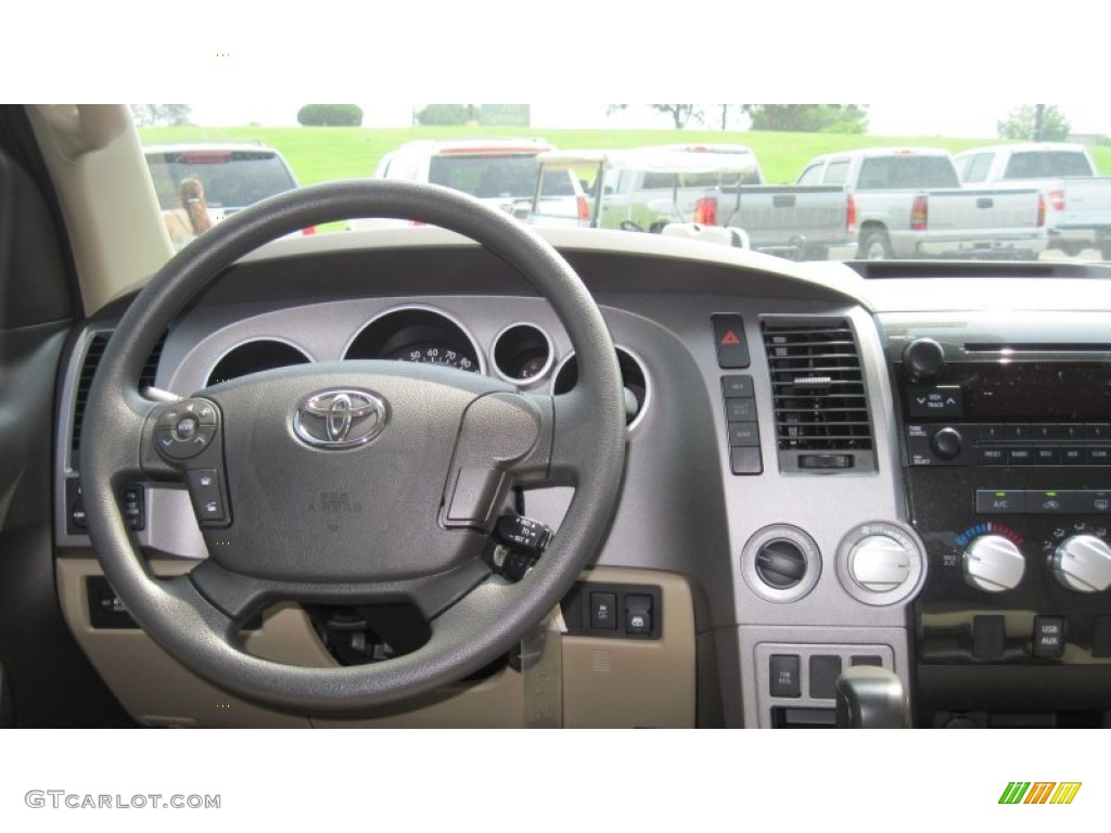 2011 Tundra TRD CrewMax 4x4 - Super White / Sand Beige photo #17