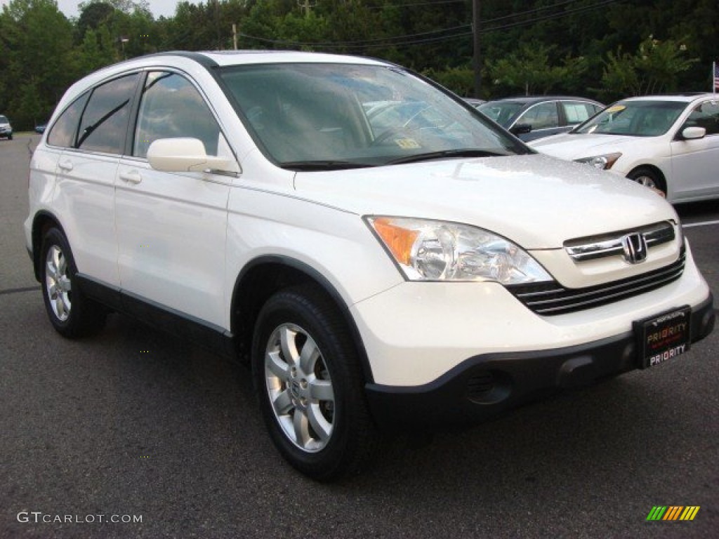 2007 CR-V EX-L - Taffeta White / Gray photo #7