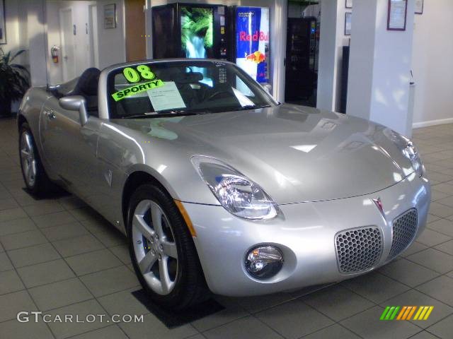 2008 Solstice Roadster - Cool Silver / Ebony photo #3