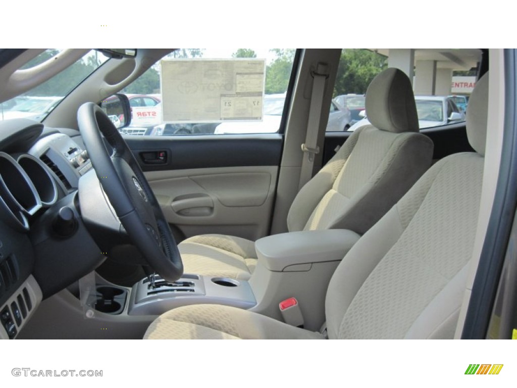 2011 Tacoma V6 SR5 PreRunner Double Cab - Magnetic Gray Metallic / Sand Beige photo #11