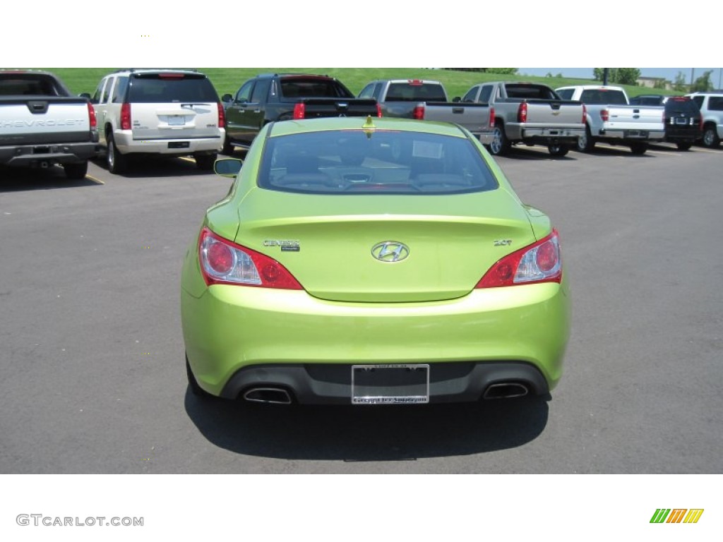 2010 Genesis Coupe 2.0T - Lime Rock Green / Black photo #4