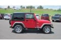 2006 Flame Red Jeep Wrangler X 4x4  photo #6