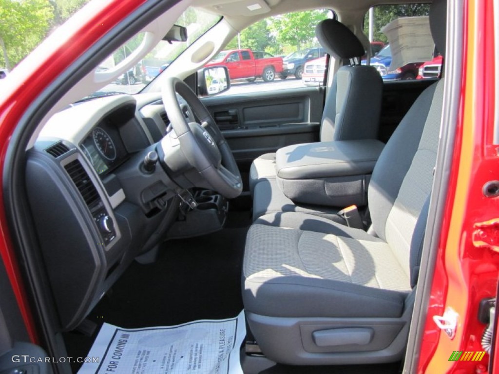 2011 Ram 1500 ST Quad Cab - Flame Red / Dark Slate Gray/Medium Graystone photo #6