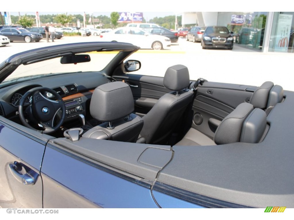 Black Interior 2010 BMW 1 Series 128i Convertible Photo #51388904