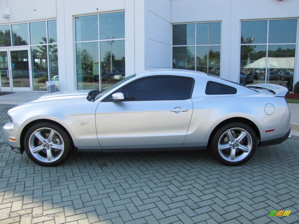 Brilliant Silver Metallic 2010 Ford Mustang GT Premium Coupe Exterior Photo #51389513