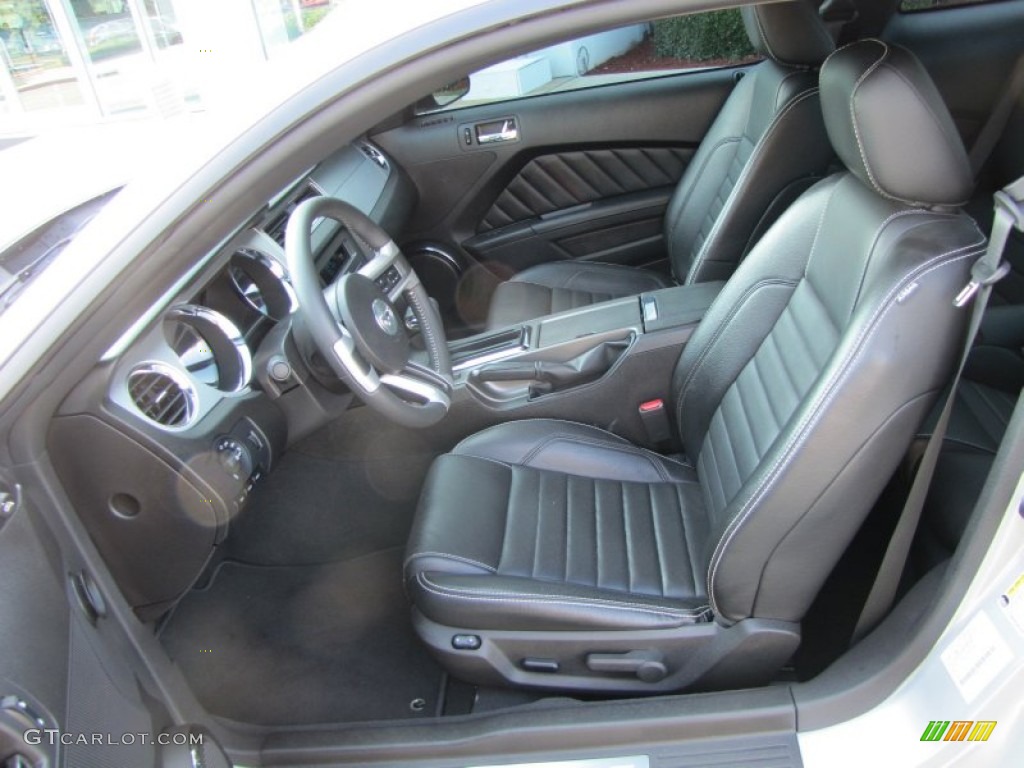 Charcoal Black Interior 2010 Ford Mustang GT Premium Coupe Photo #51389588