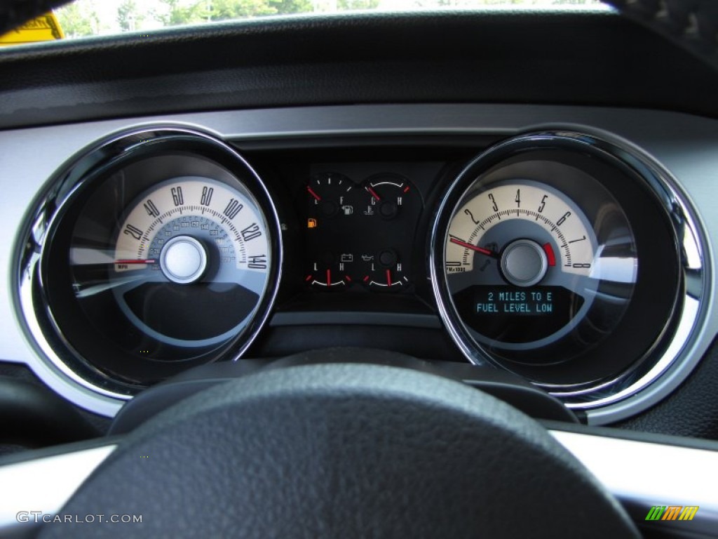 2010 Ford Mustang GT Premium Coupe Gauges Photo #51389651