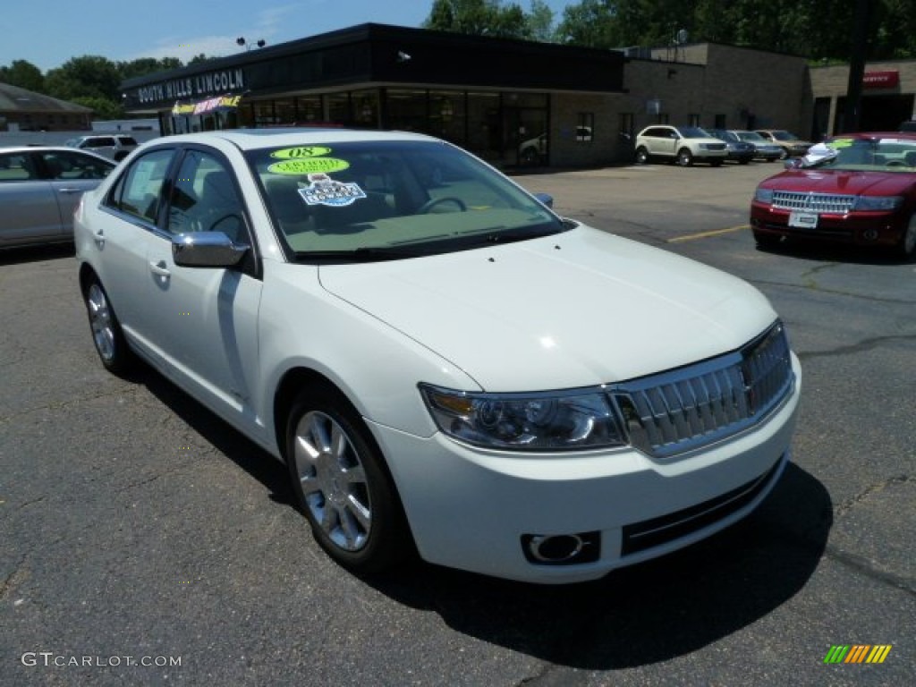 2008 MKZ Sedan - White Suede / Sand photo #5