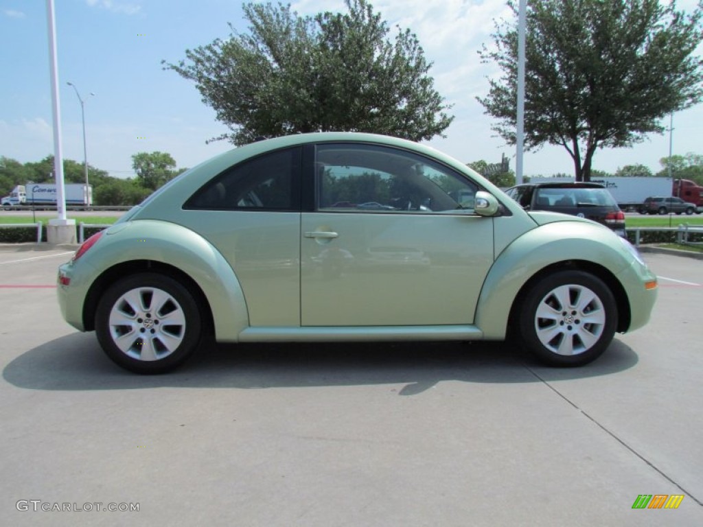 2009 New Beetle 2.5 Coupe - Gecko Green Metallic / Cream photo #6