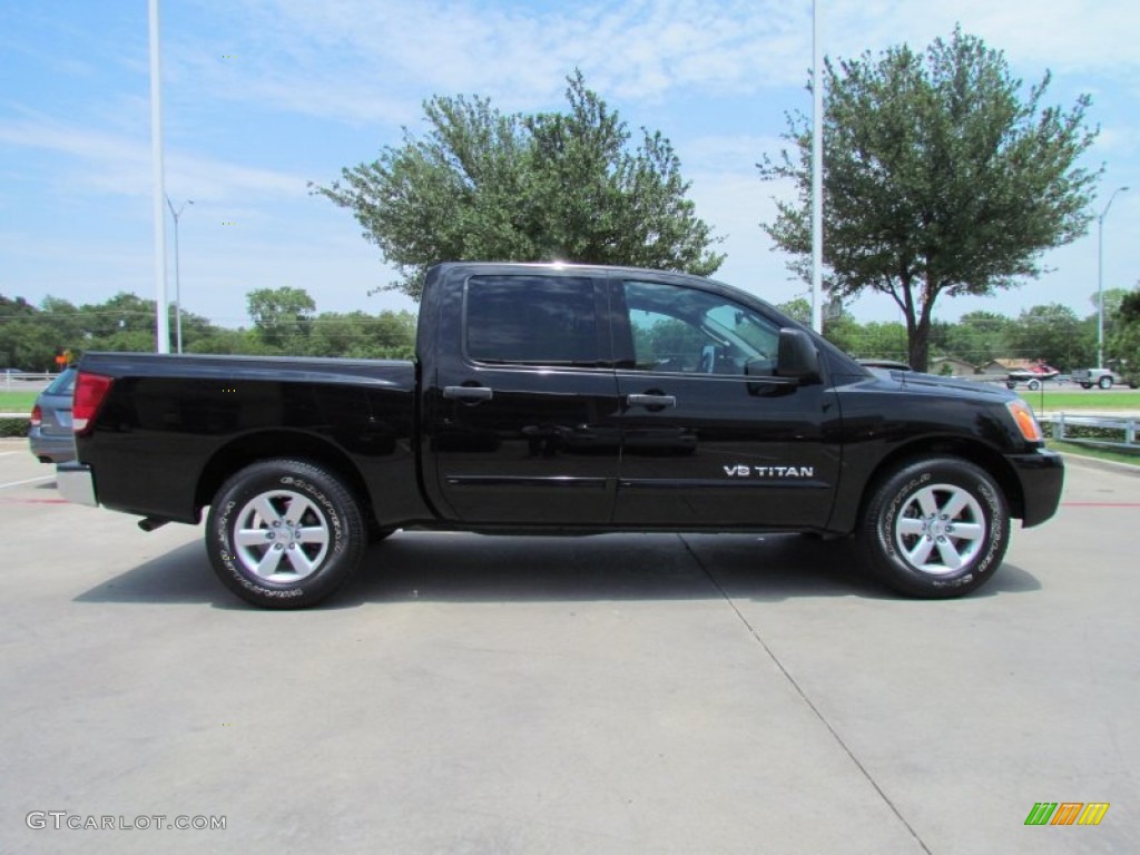 Galaxy Black 2009 Nissan Titan SE Crew Cab Exterior Photo #51392030