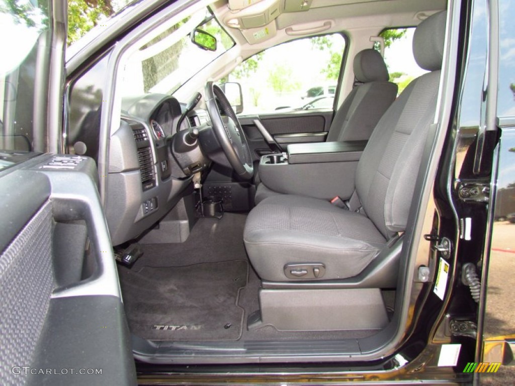 Charcoal Interior 2009 Nissan Titan SE Crew Cab Photo #51392054