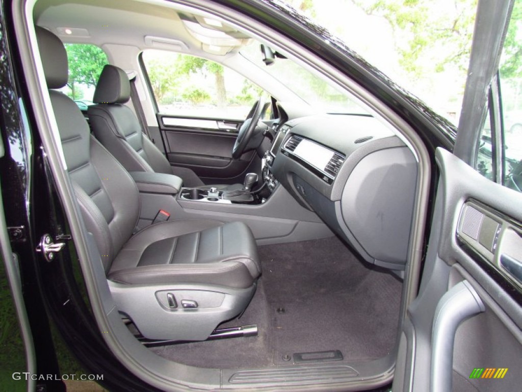Black Anthracite Interior 2011 Volkswagen Touareg TDI Sport 4XMotion Photo #51392807