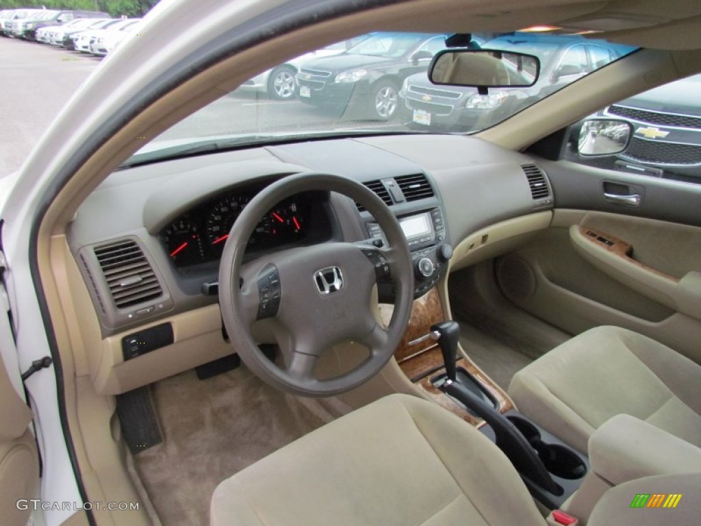 Ivory Interior 2004 Honda Accord EX Sedan Photo #51393104