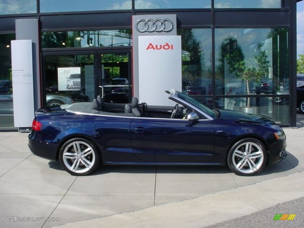 2011 S5 3.0 TFSI quattro Cabriolet - Deep Sea Blue Pearl Effect / Black Silk Nappa Leather photo #8